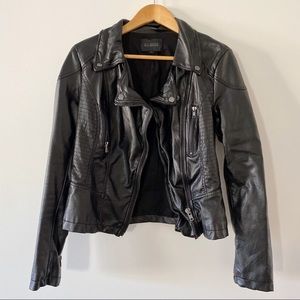 BLU PEPPER Vegan Leather Moto Jacket